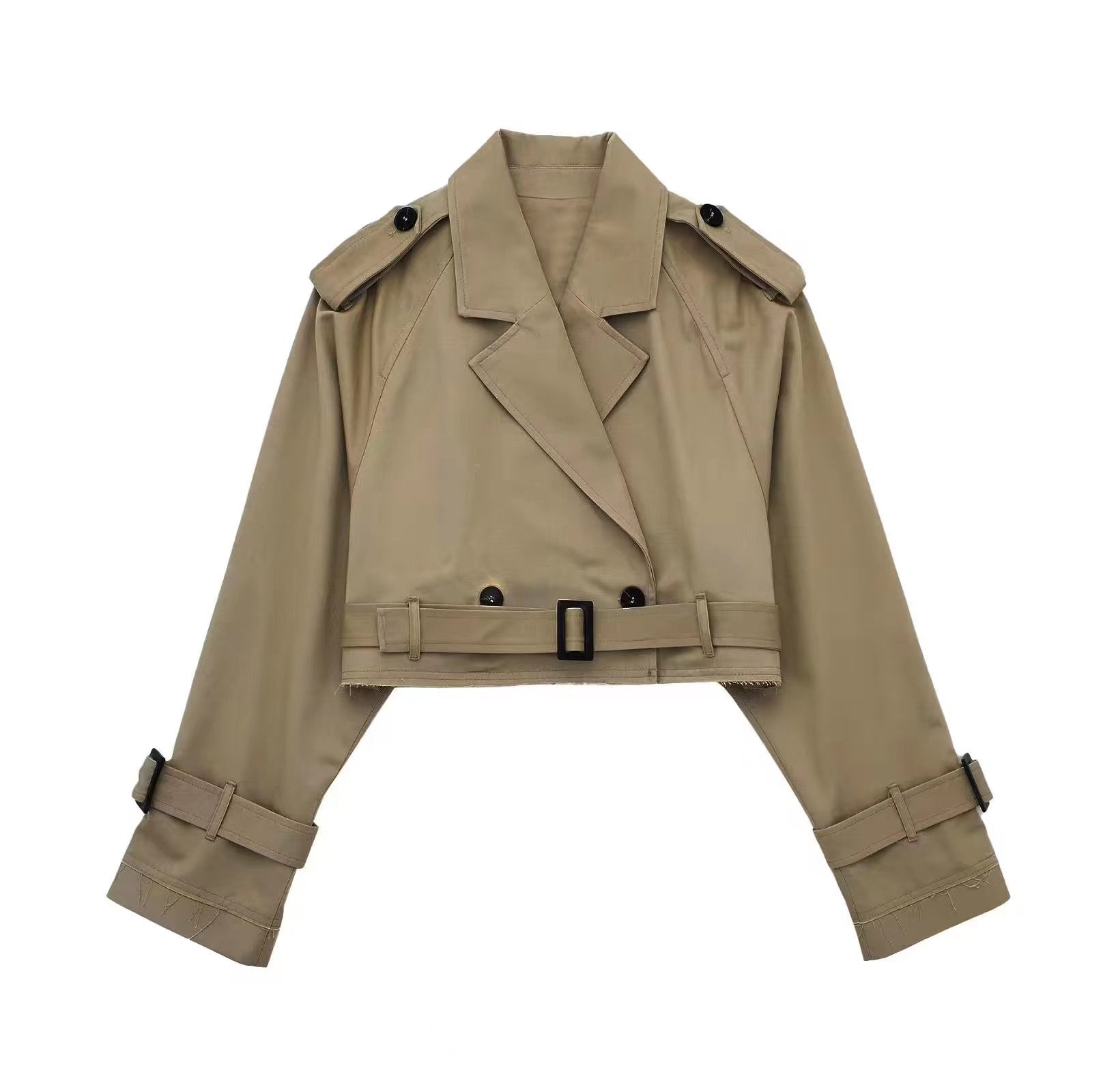 Women's With Belt Long Sleeve Casual Trench Coats